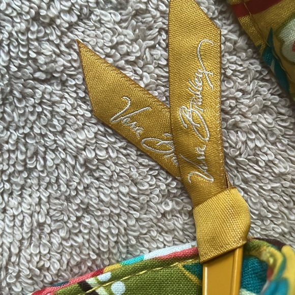 Vera Bradley Yellow/Aqua Purse - Picture 2 of 7